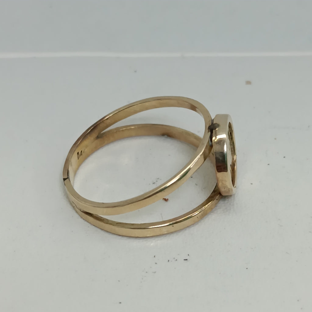 ANILLO ORO 14 K 3.4 GRMS (SEMINUEVO)