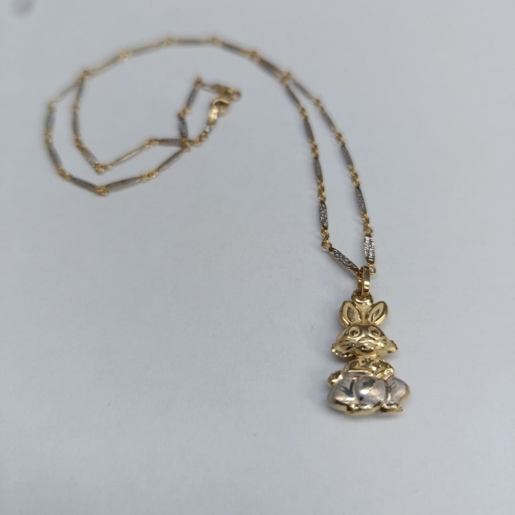 CADENA, DIJE ORO 14 K 3.9 GRMS (SEMINUEVO)