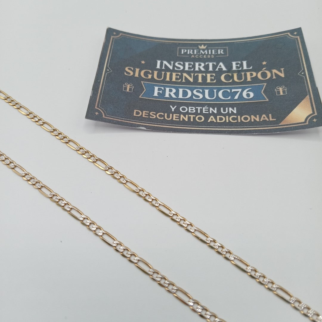 CADENA ORO, RODIADO 14 K 7.6 GRMS (SEMINUEVO)