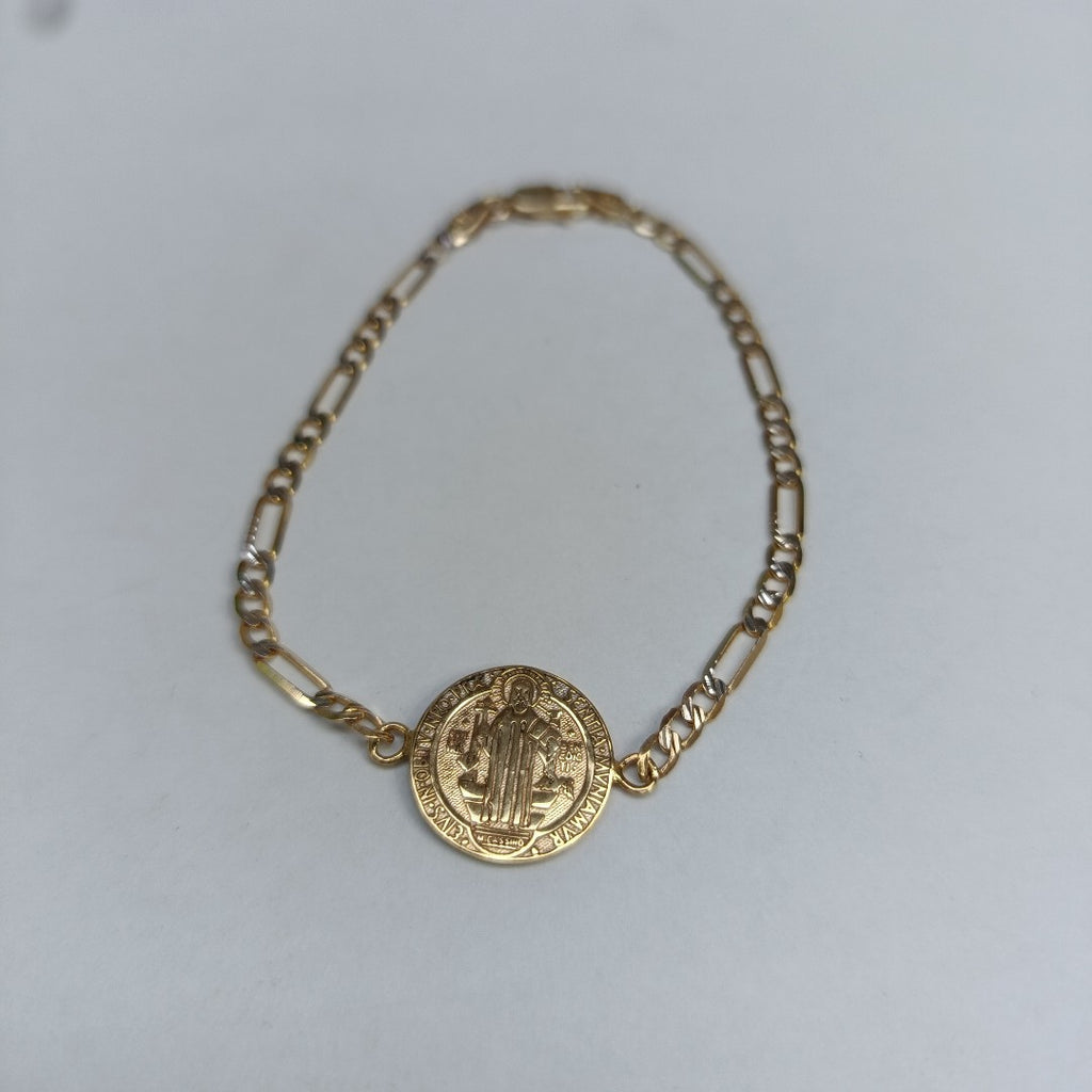 CADENA, MEDALLA RELIGIOSA ORO 14 K 4.2 GRMS (SEMINUEVO)