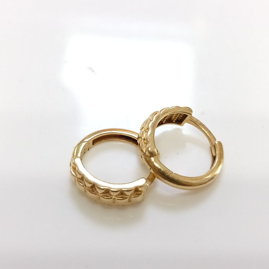 ARRACADAS PAR ORO 14 K 1.9 GRMS (SEMINUEVO)