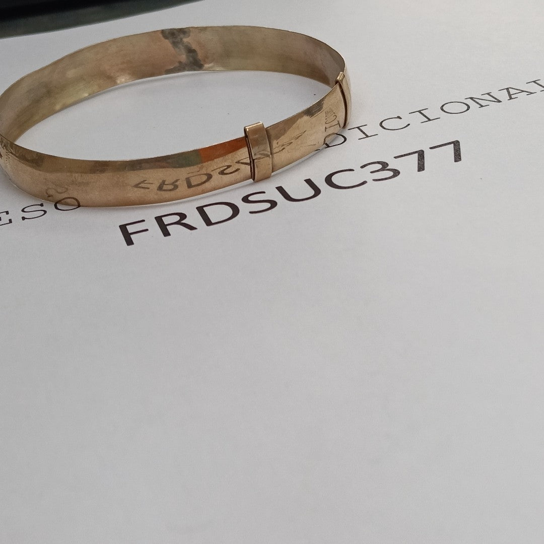 PULSERA RIGIDA ORO 8 K 6.9 GRMS (SEMINUEVO)