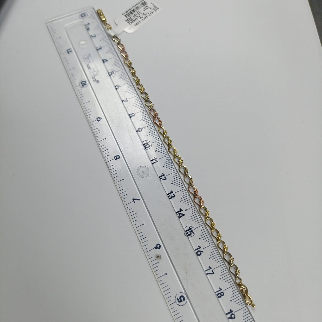 PULSERA ORO, ORO COMBINADO 14 K 2.6 GRMS (SEMINUEVO)