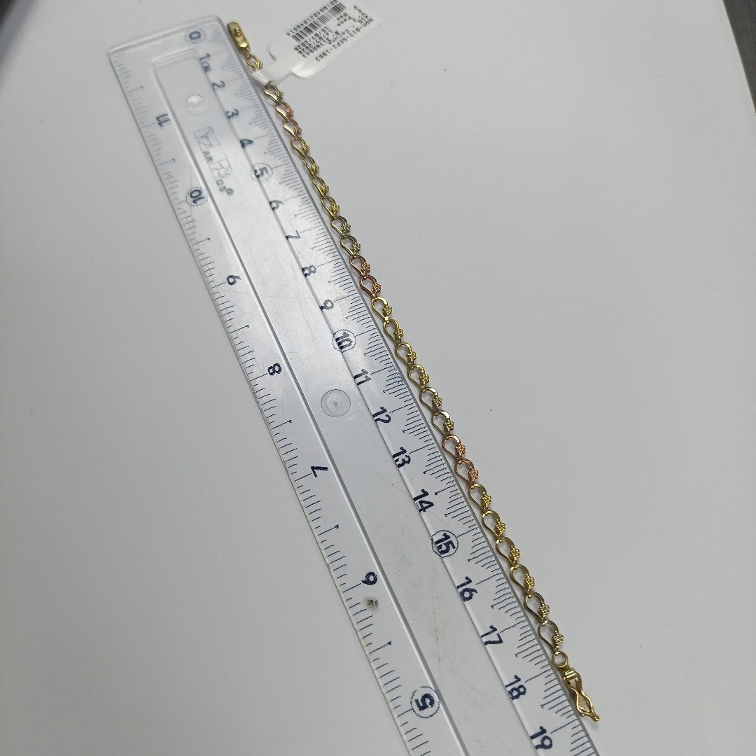 PULSERA ORO, ORO COMBINADO 14 K 2.6 GRMS (SEMINUEVO)