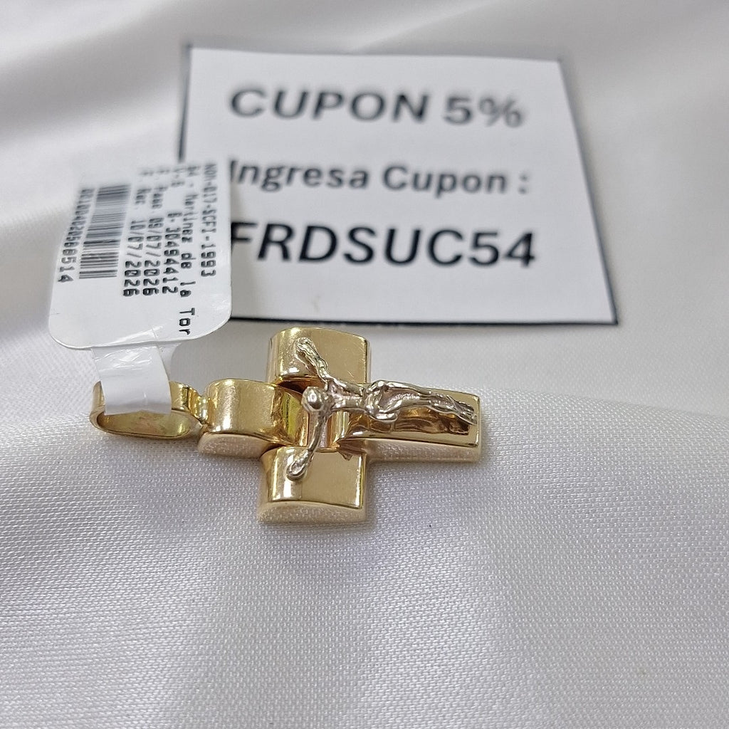 CRUCIFIJO ORO 14 K 3.6 GRMS (SEMINUEVO)