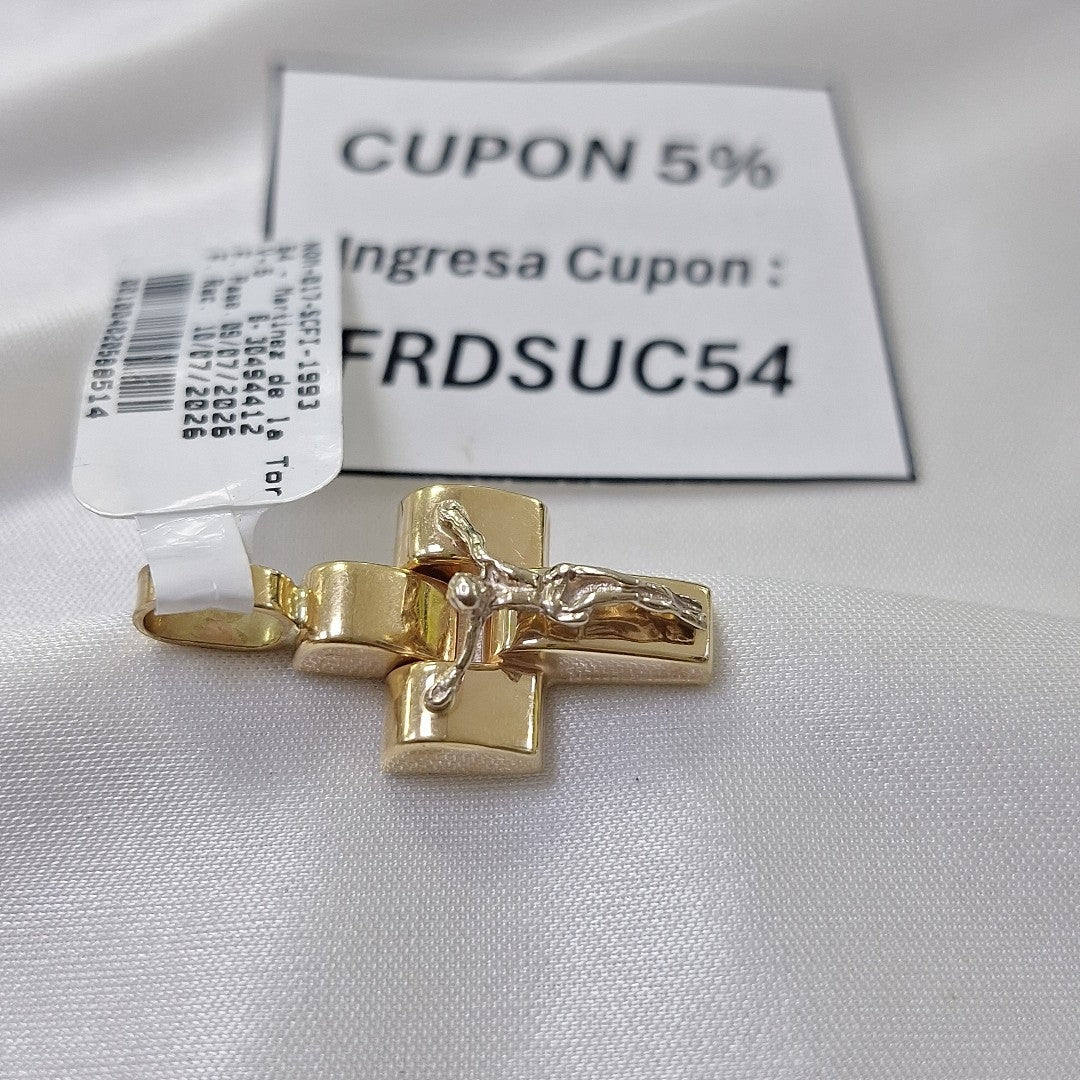 CRUCIFIJO ORO 14 K 3.6 GRMS (SEMINUEVO)