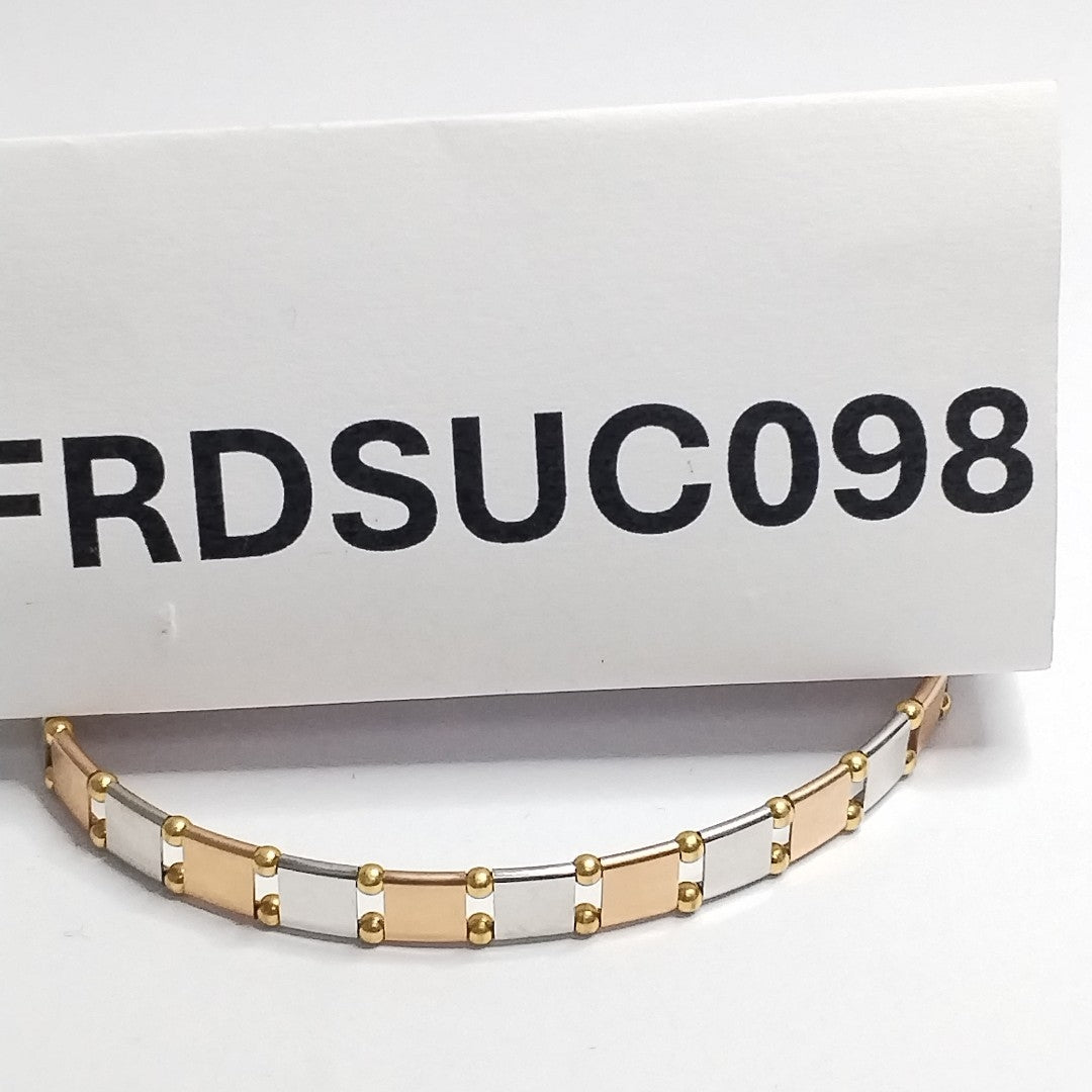 PULSERA RIGIDA ORO, ORO COMBINADO 14 K 8.3 GRMS (SEMINUEVO)