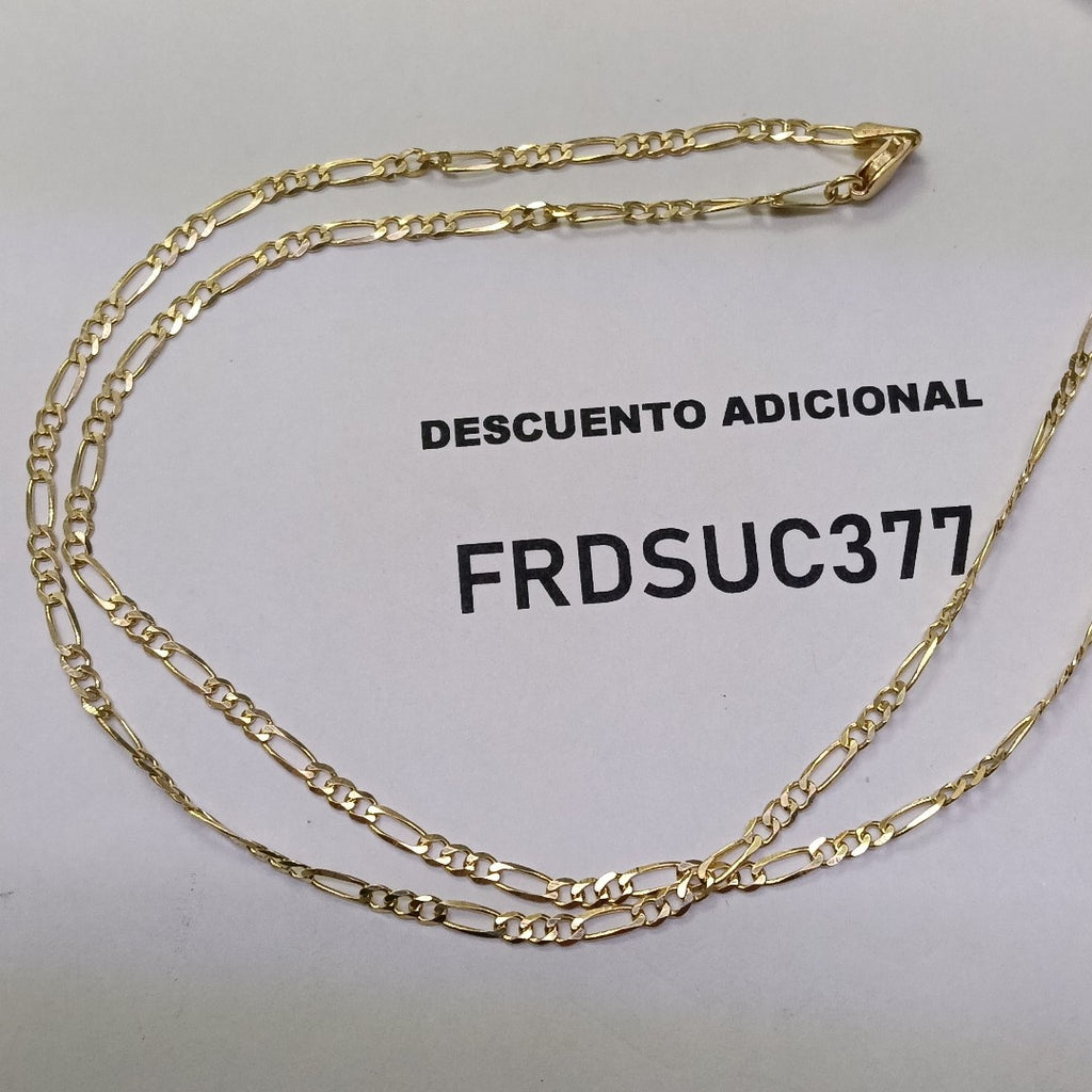 CADENAS 3X1 ORO 14K 55 CM 4.7 GR (NUEVO)