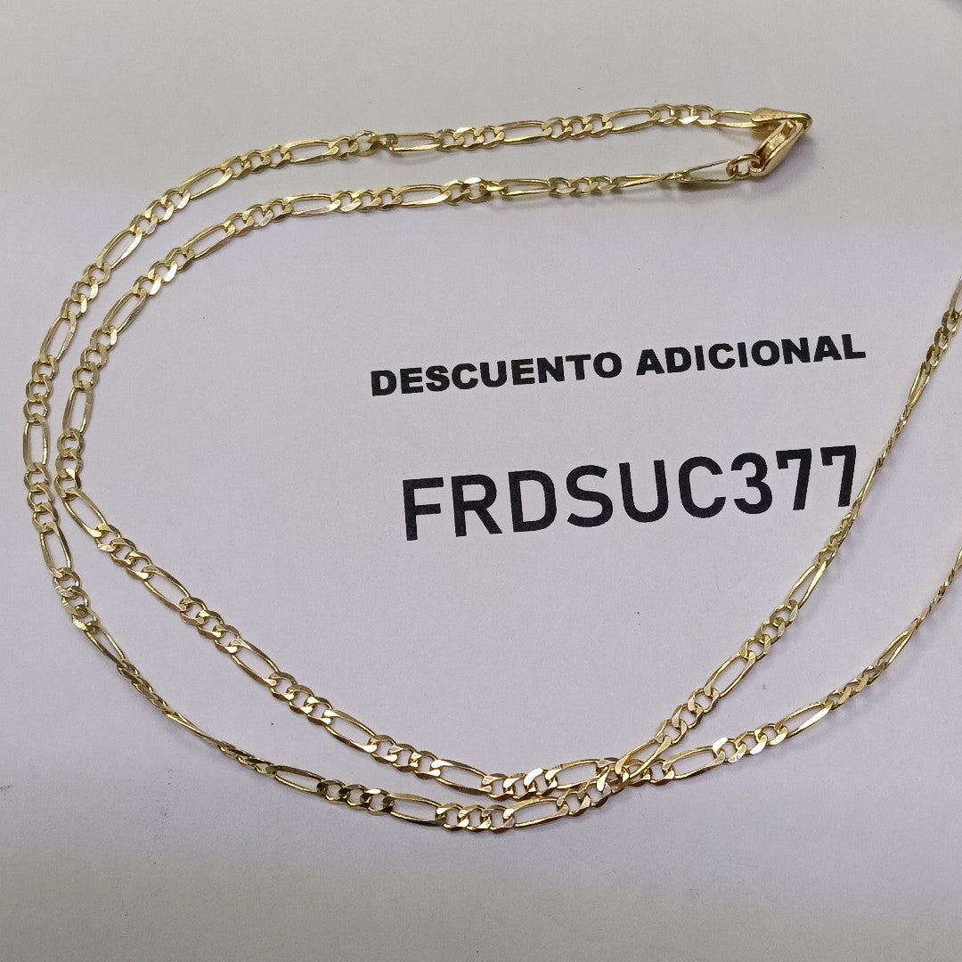 CADENAS 3X1 ORO 14K 55 CM 4.7 GR (NUEVO)
