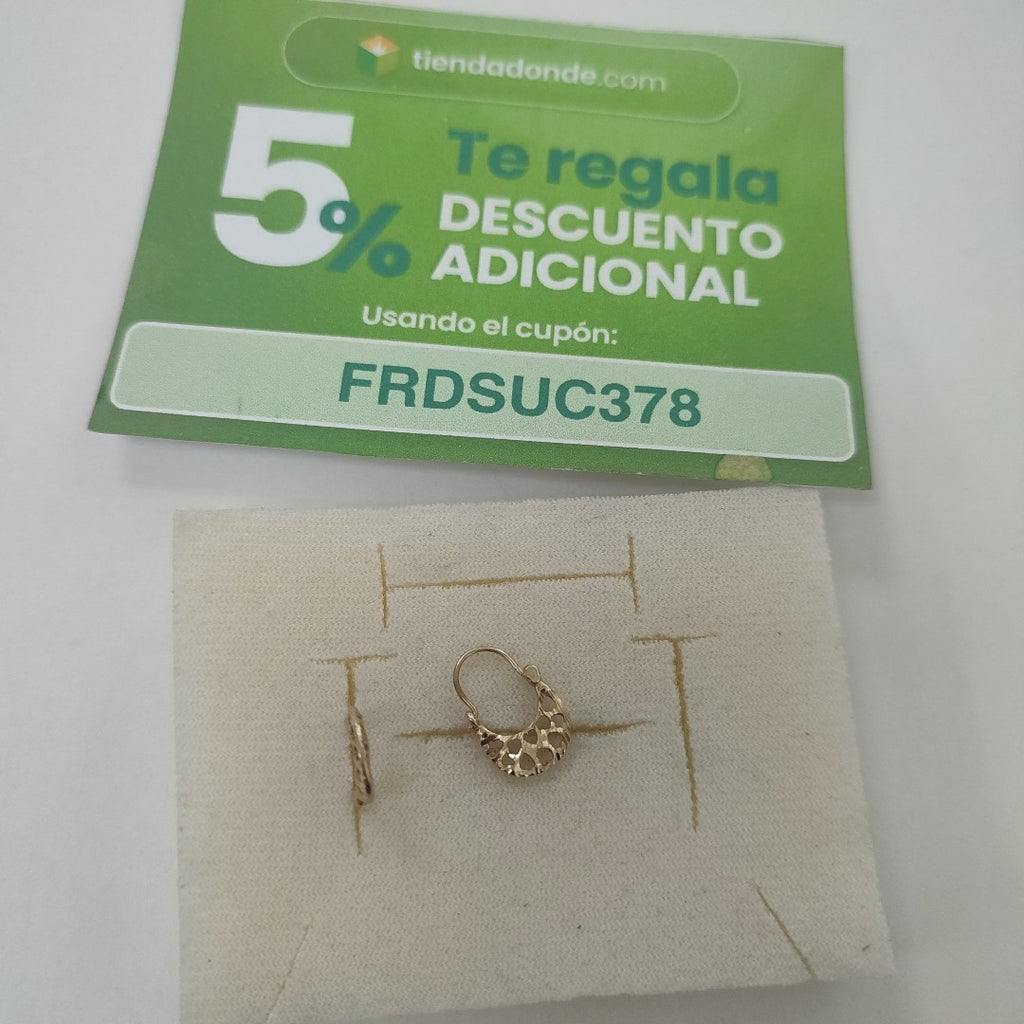 ARRACADAS PAR ORO 10 K 0.8 GRMS (SEMINUEVO)