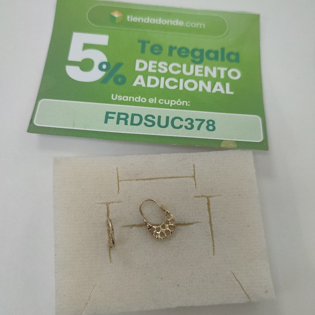ARRACADAS PAR ORO 10 K 0.8 GRMS (SEMINUEVO)