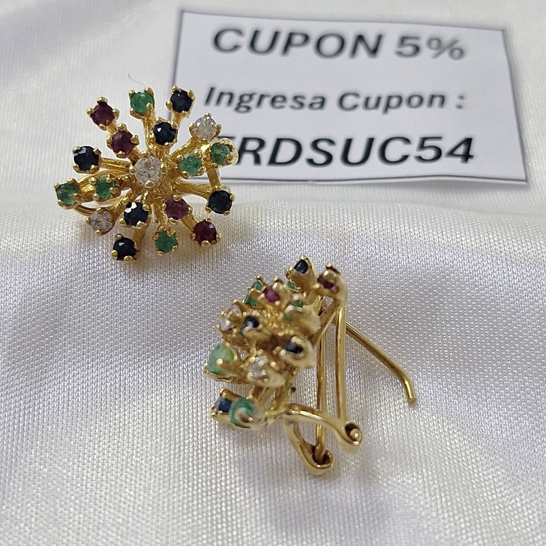 ARETES PAR ORO 14 K 7.5 GRMS (SEMINUEVO)
