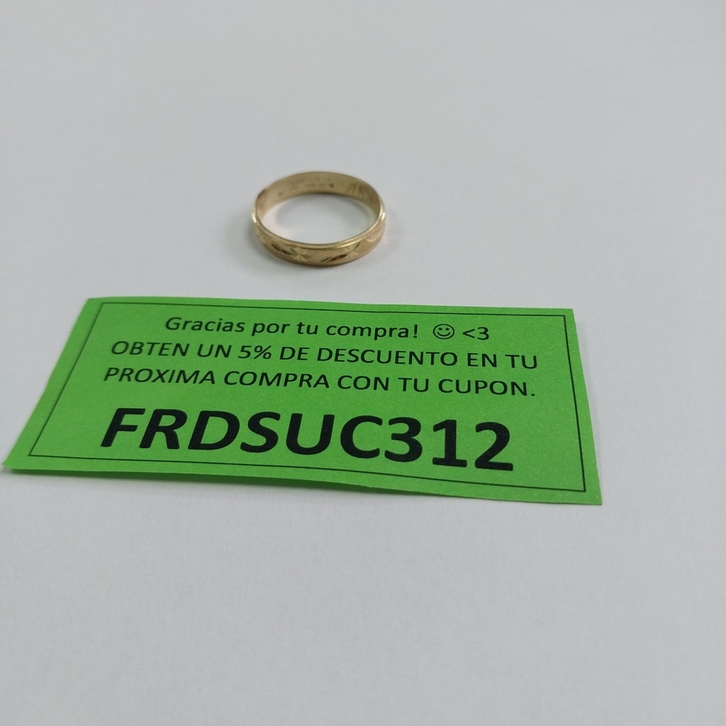 ARGOLLA ORO 10 K 1.6 GRMS (SEMINUEVO)