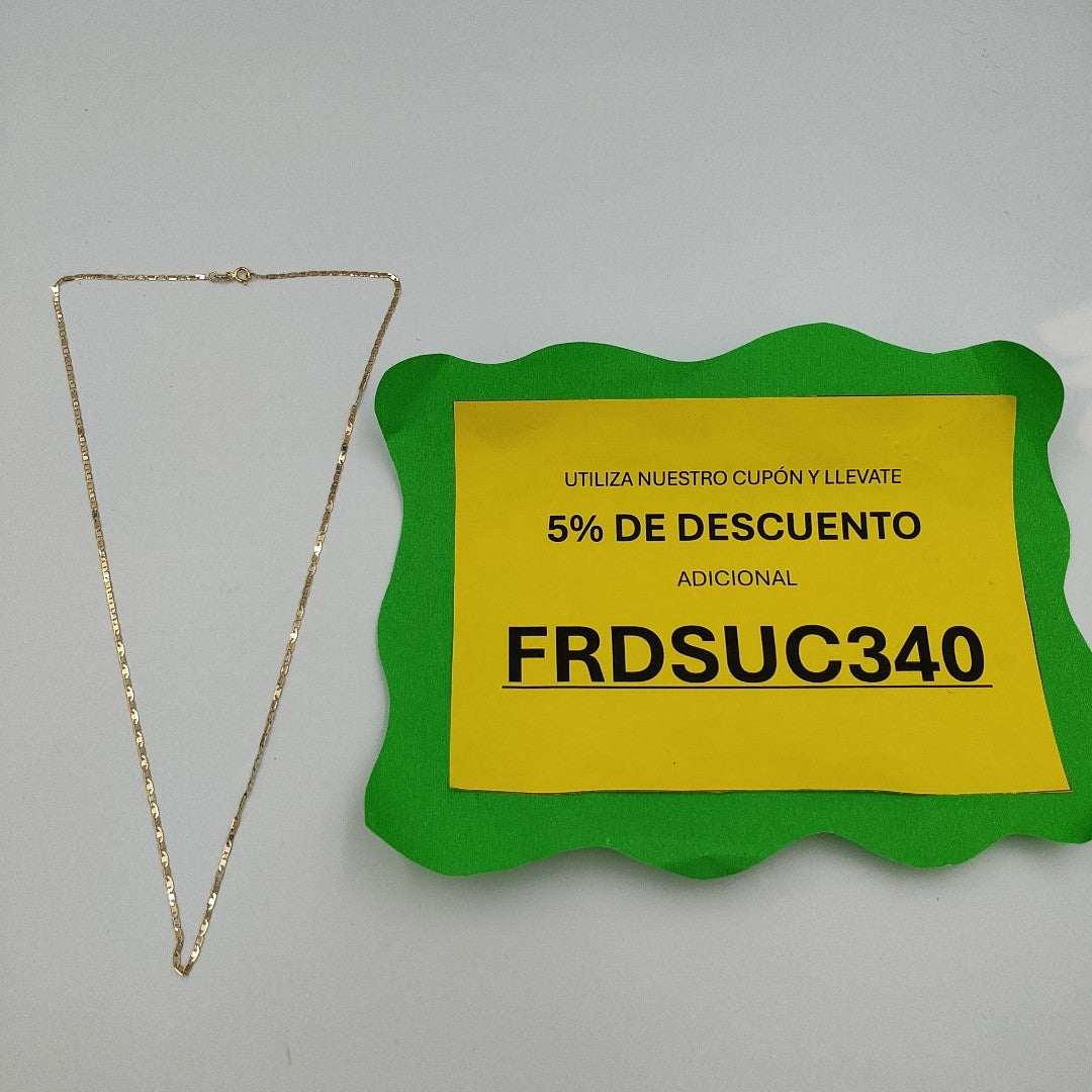CADENA ORO,ORO COMBINADO 14 K 2,20 GRMS (SEMINUEVO)