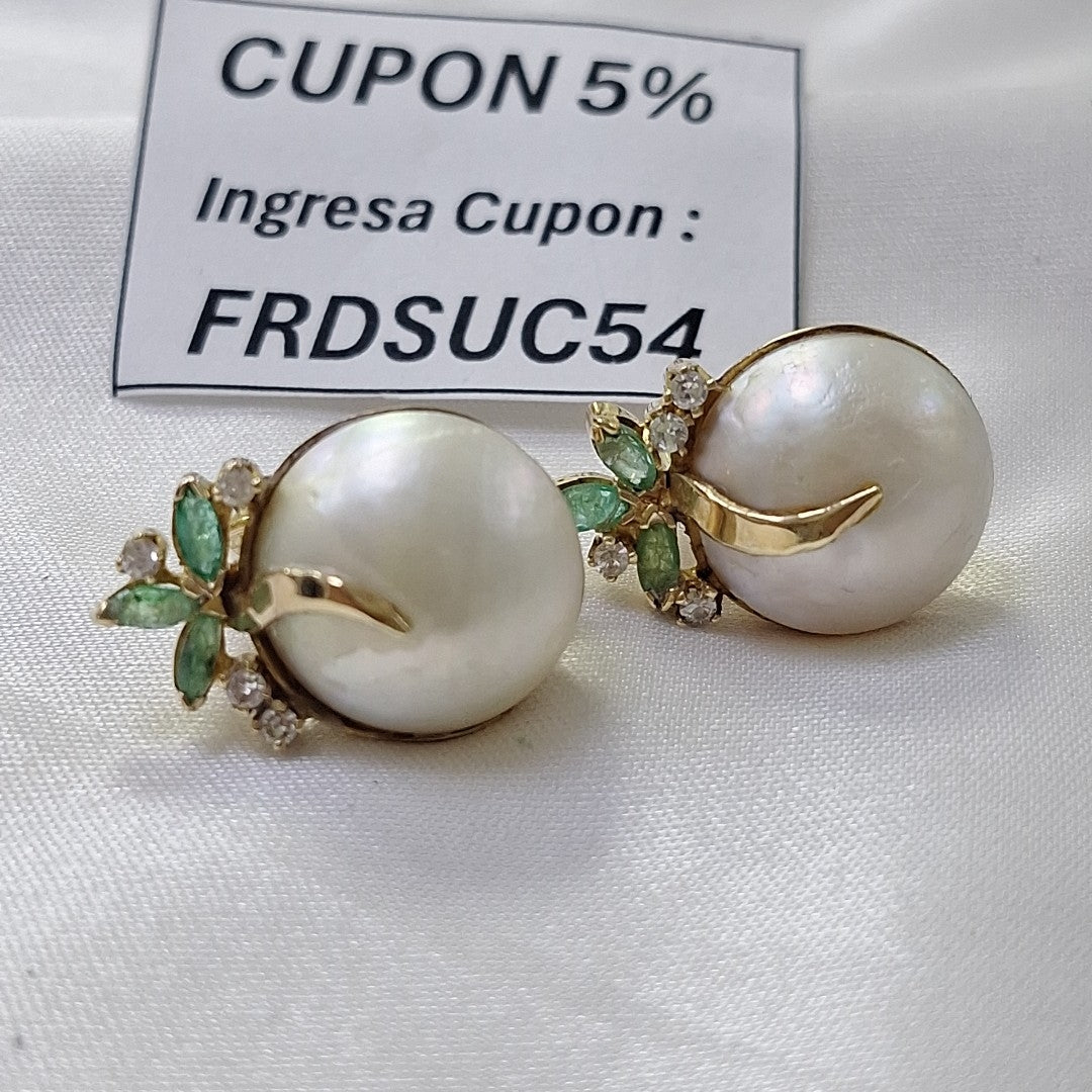 ARETES PAR ORO 14 K 9.8 GRMS (SEMINUEVO)