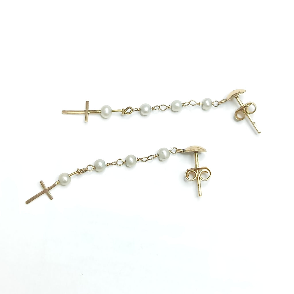 ARETES PAR ORO 14 K 1.7 GRMS (SEMINUEVO)