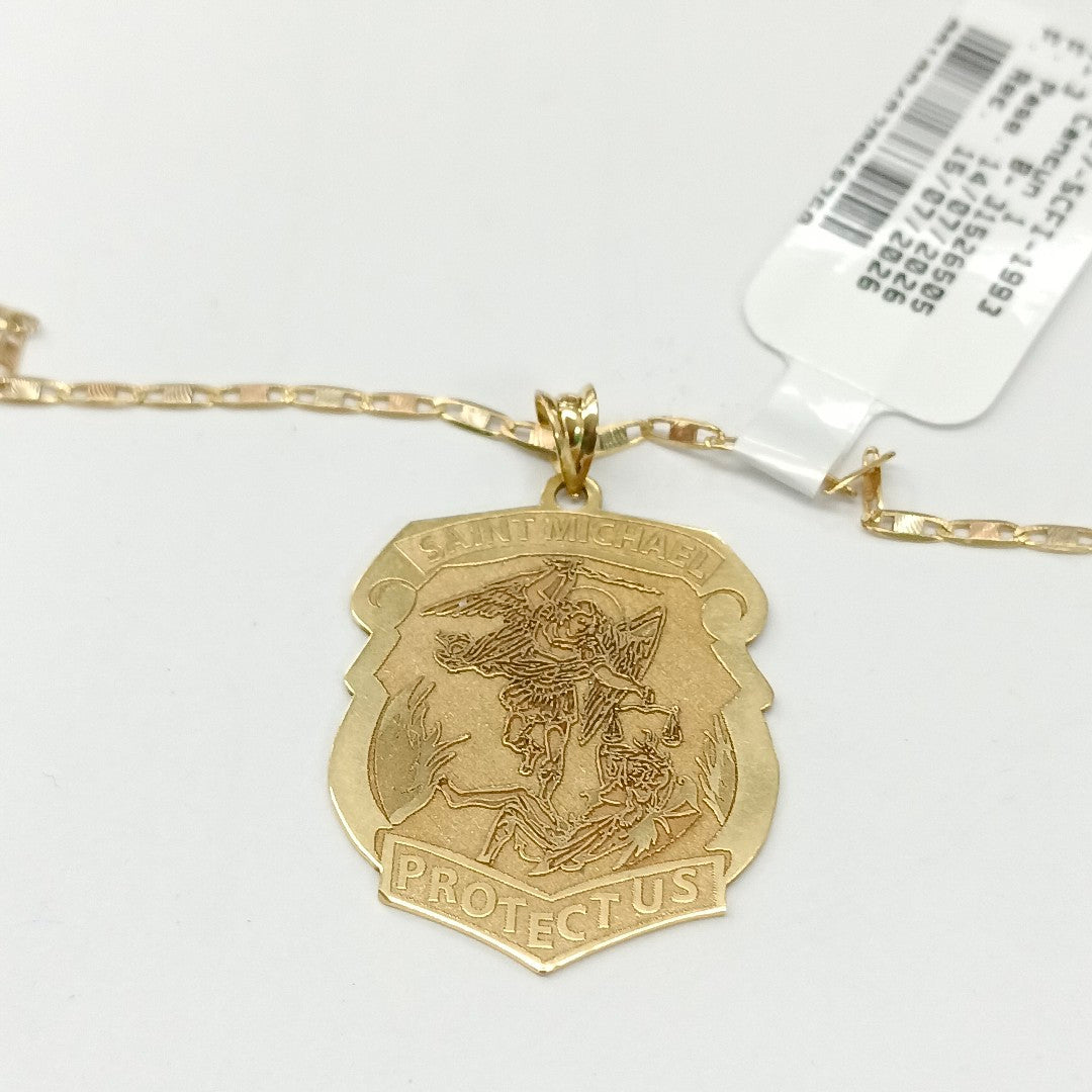 DIJE, GARGANTILLA ORO 14 K 4.5 GRMS (SEMINUEVO)