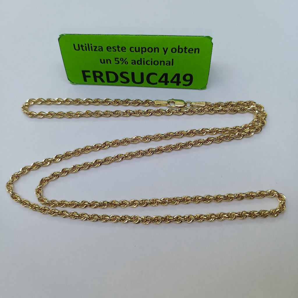 CADENA ORO 10 K 3.9 GRMS (SEMINUEVO)