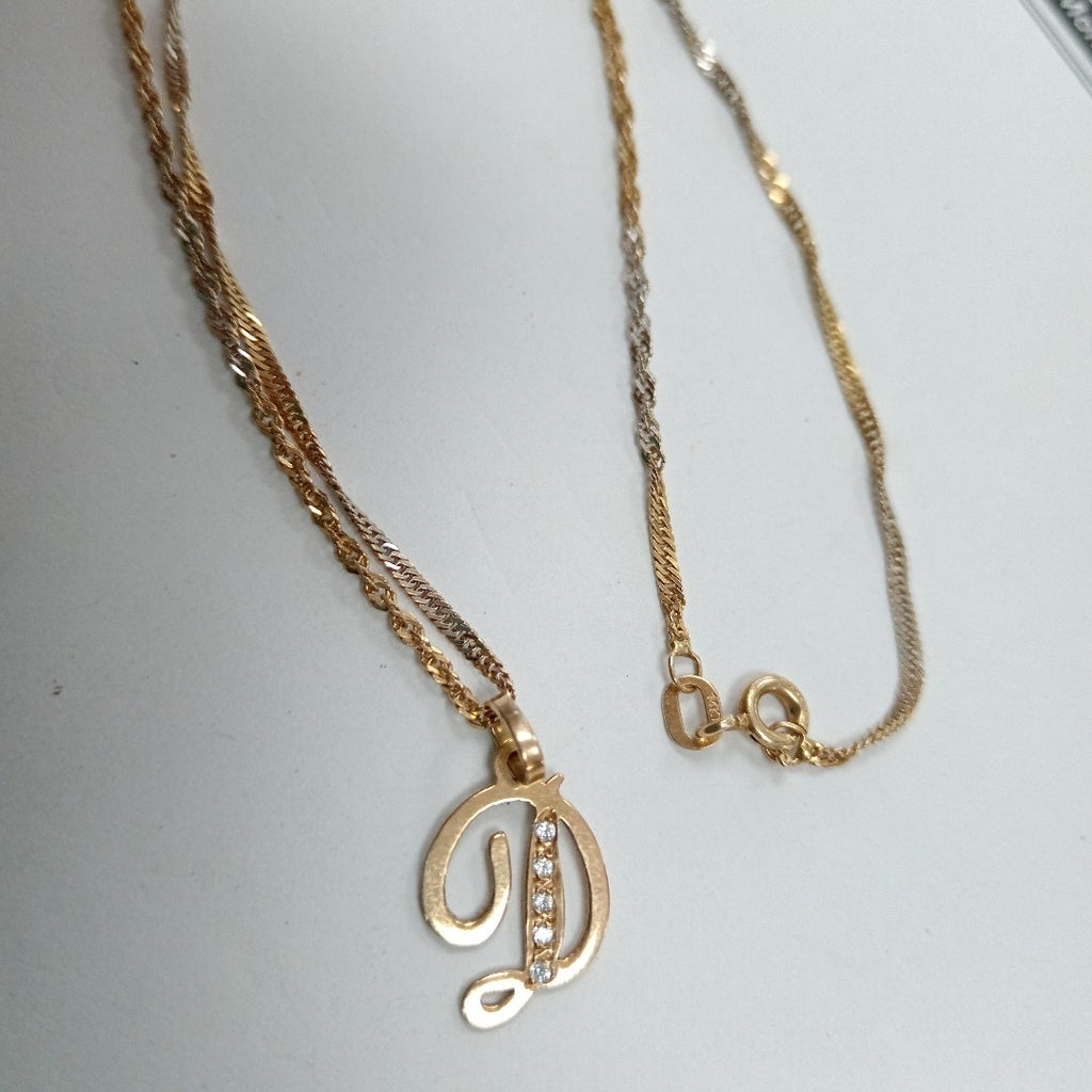 CADENA, DIJE ORO 14 K 2.9 GRMS (SEMINUEVO)