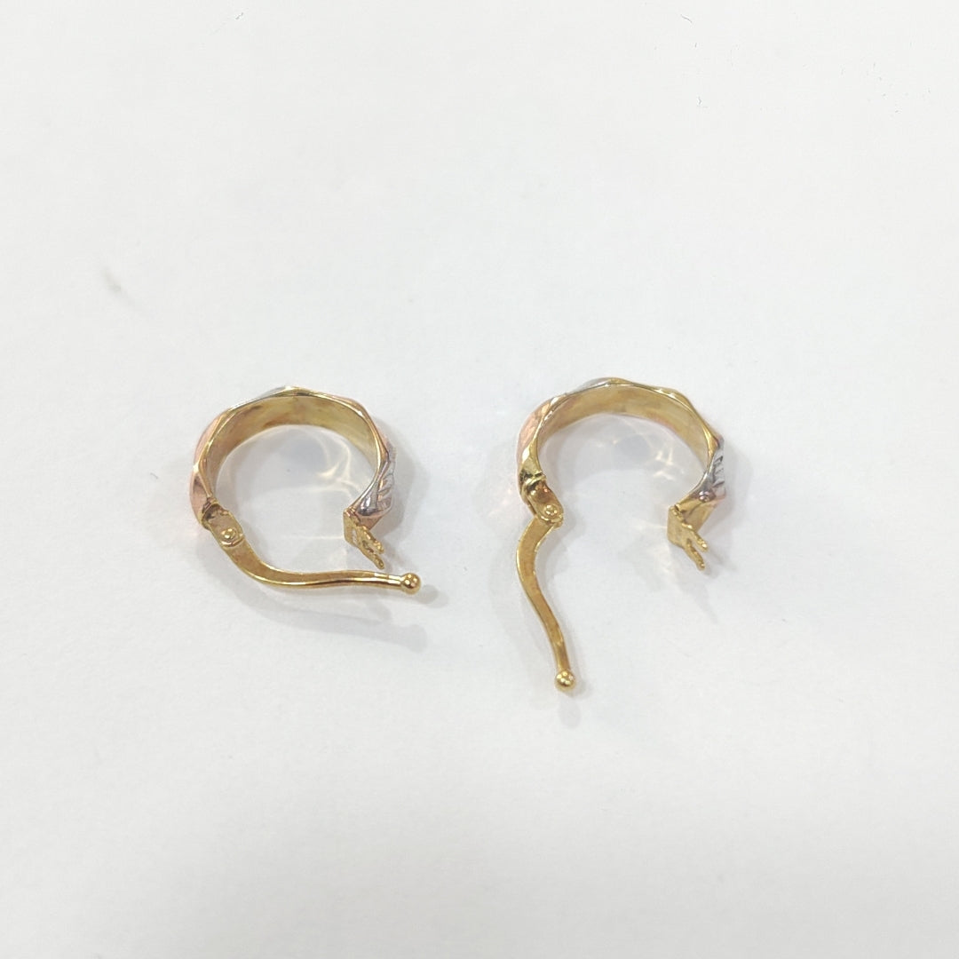 ARRACADAS PAR ORO 14 K 1.1 GRMS (SEMINUEVO)
