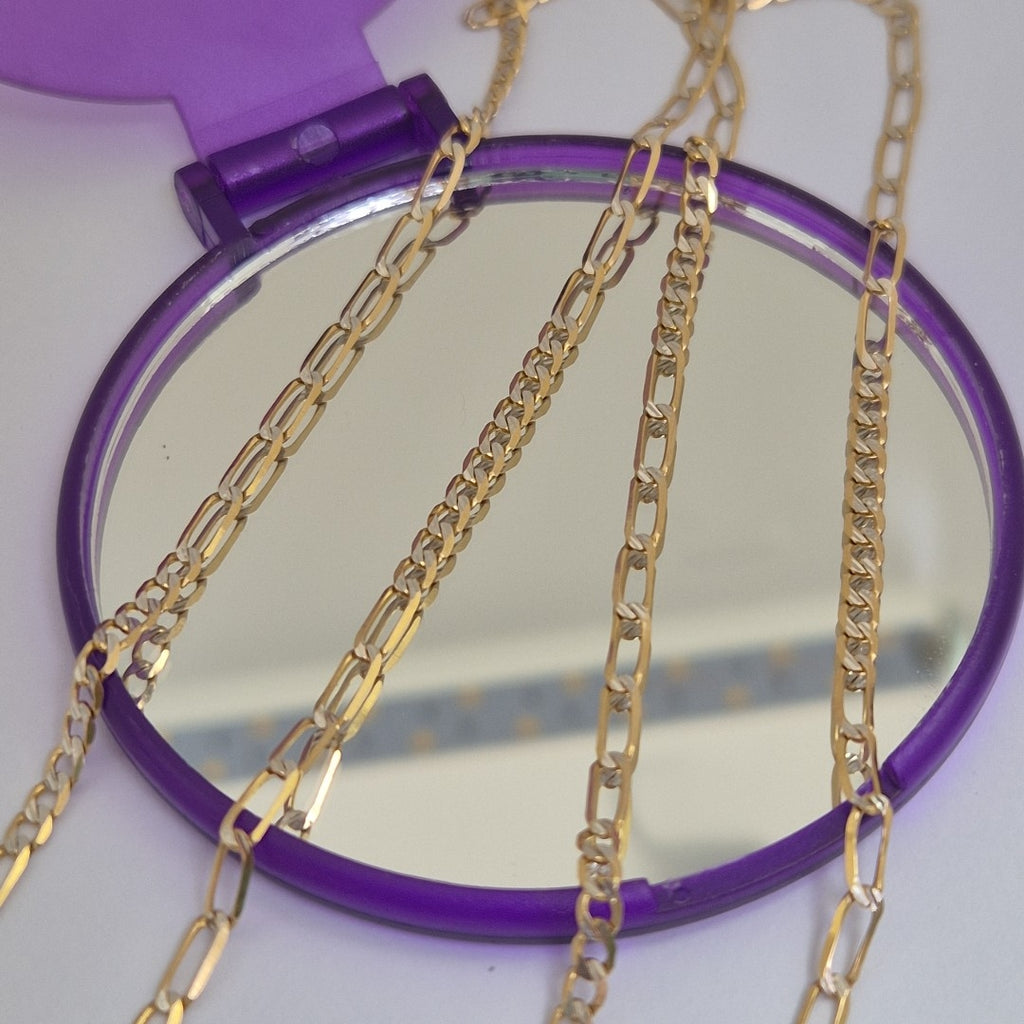 CADENA ORO, RODIADO 14 K 4.8 GRMS (SEMINUEVO)