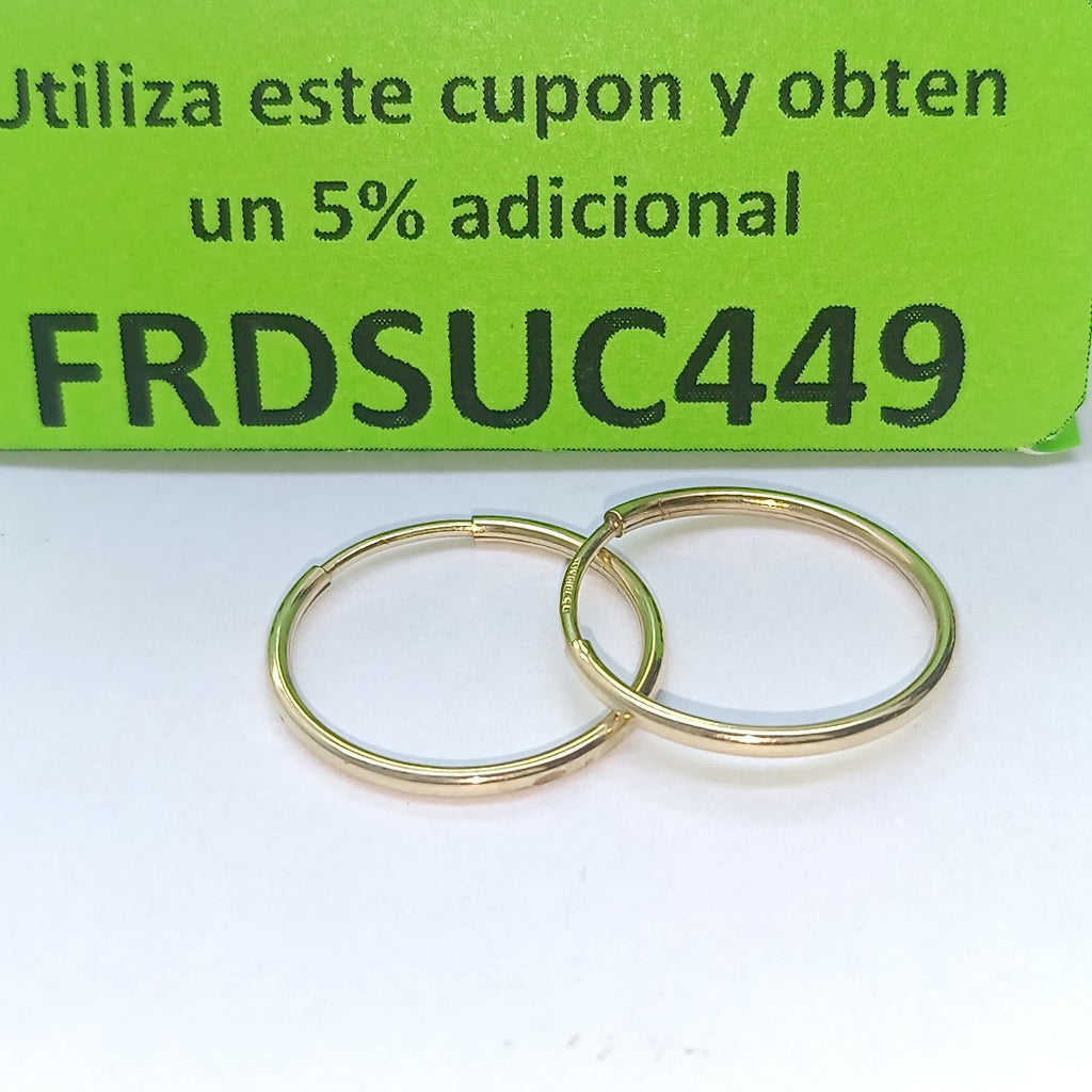 ARRACADAS PAR ORO 10 K 0.9 GRMS (SEMINUEVO)