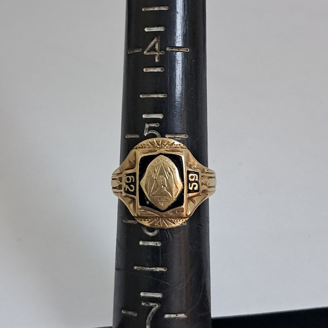 ANILLO DE GRADUACIÓN ORO 10 K 5,40 GRMS (SEMINUEVO)
