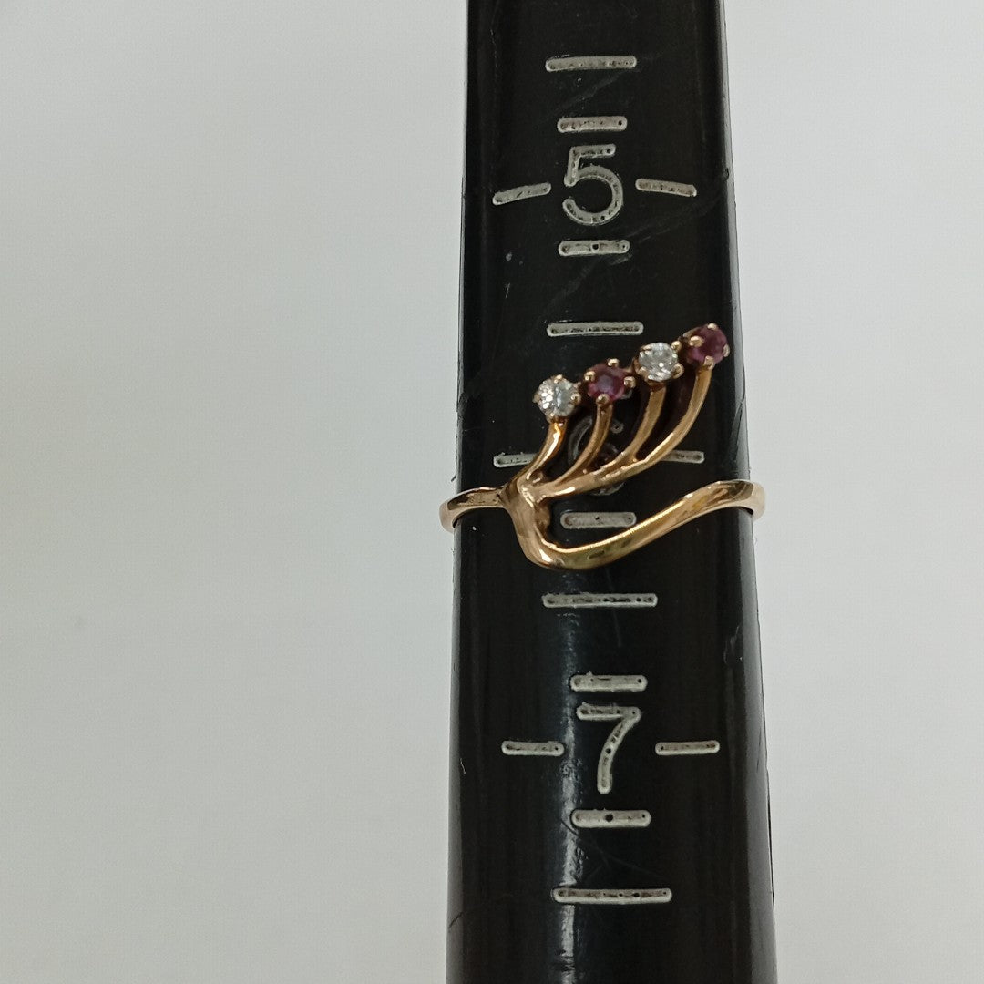 ANILLITO ORO COMBINADO 14 K 1,50 GRMS (SEMINUEVO)