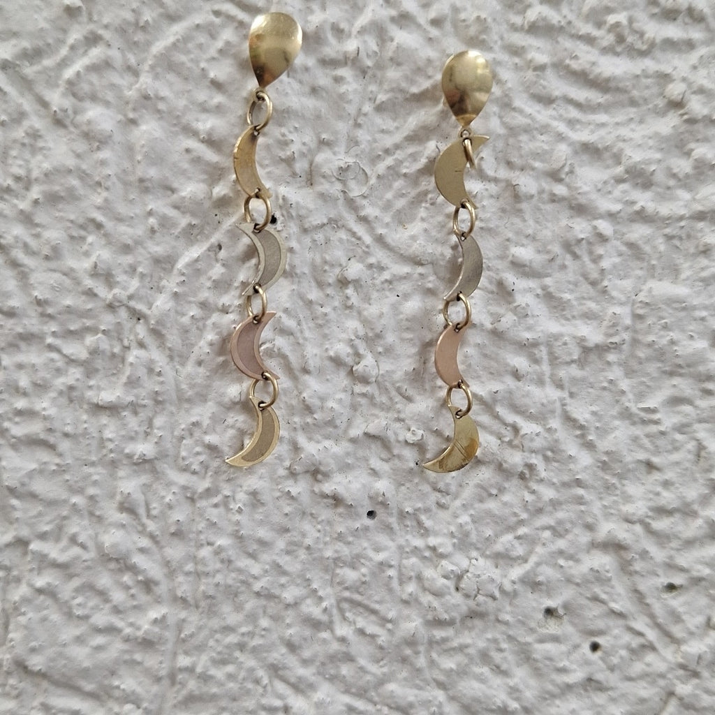ARRACADAS PAR ORO 14 K 1.4 GRMS (SEMINUEVO)