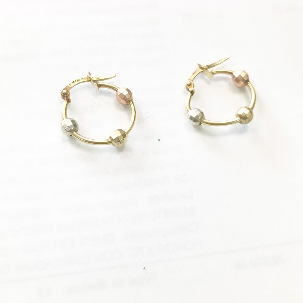 ARRACADAS PAR ORO 10 K 1.7 GRMS (SEMINUEVO)