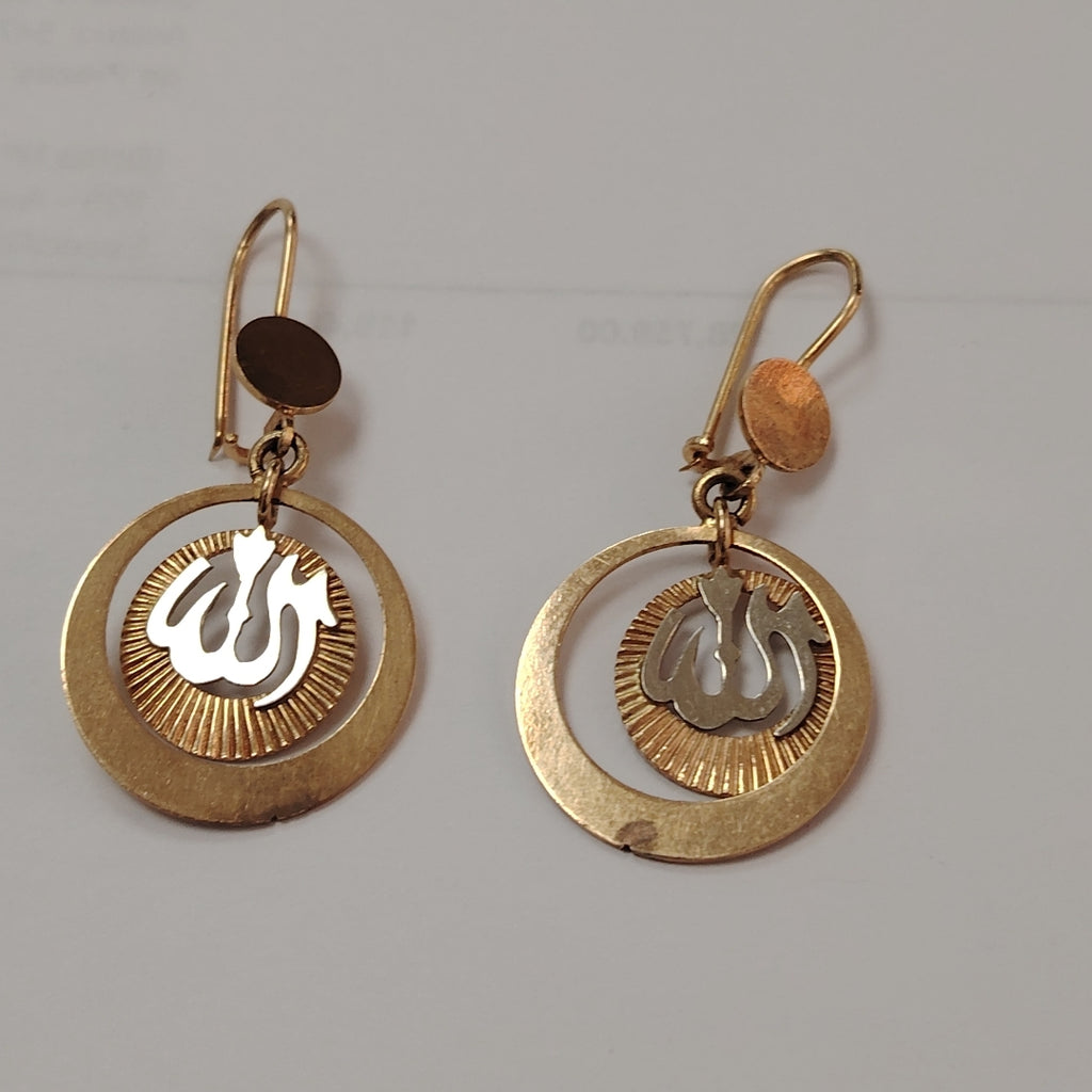ARETES PAR ORO 14 K 6,40 GRMS (SEMINUEVO)