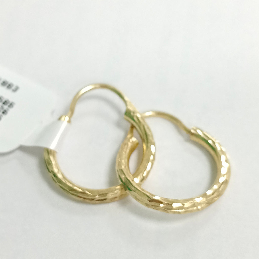 ARRACADAS PAR ORO 14 K 1.4 GRMS (SEMINUEVO)