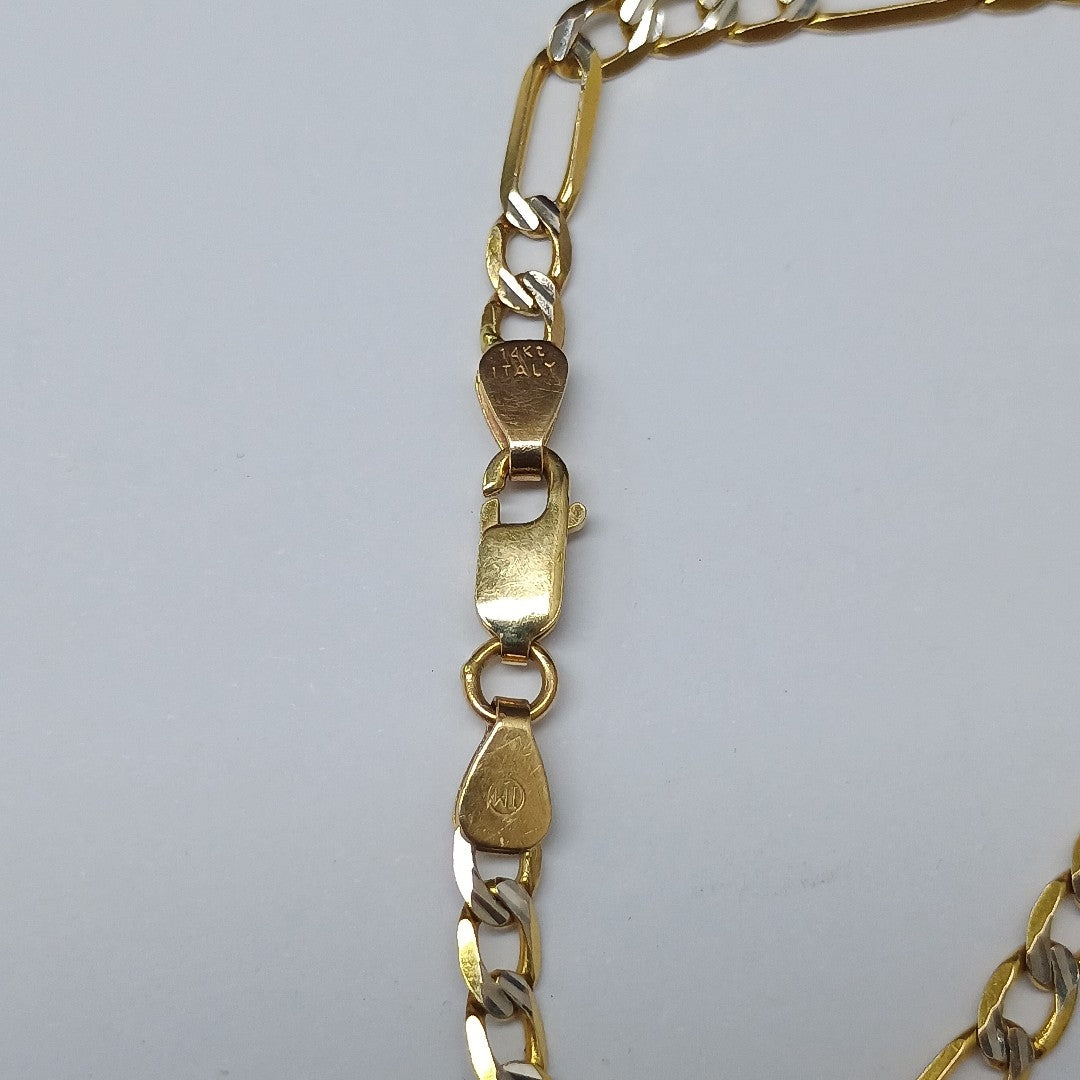 PULSERA ORO, RODIADO 14 K 3.9 GRMS (SEMINUEVO)