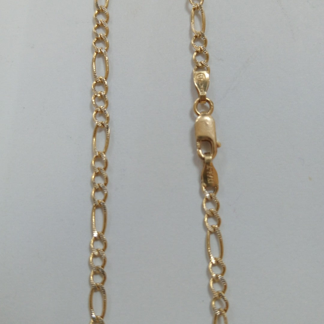 CADENA ORO, RODIADO 14 K 4.5 GRMS (SEMINUEVO)
