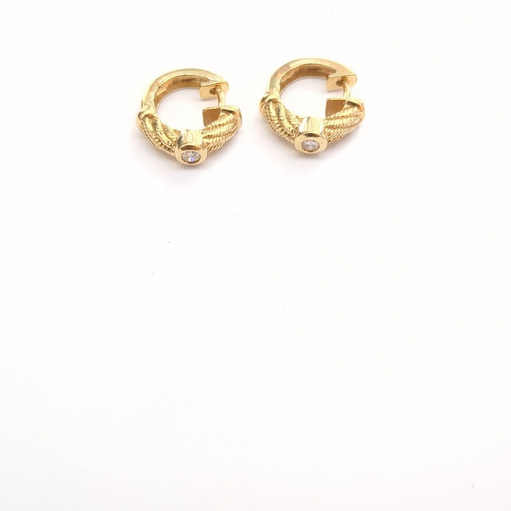 ARETES PAR ORO 14 K 4,20 GRMS (SEMINUEVO)