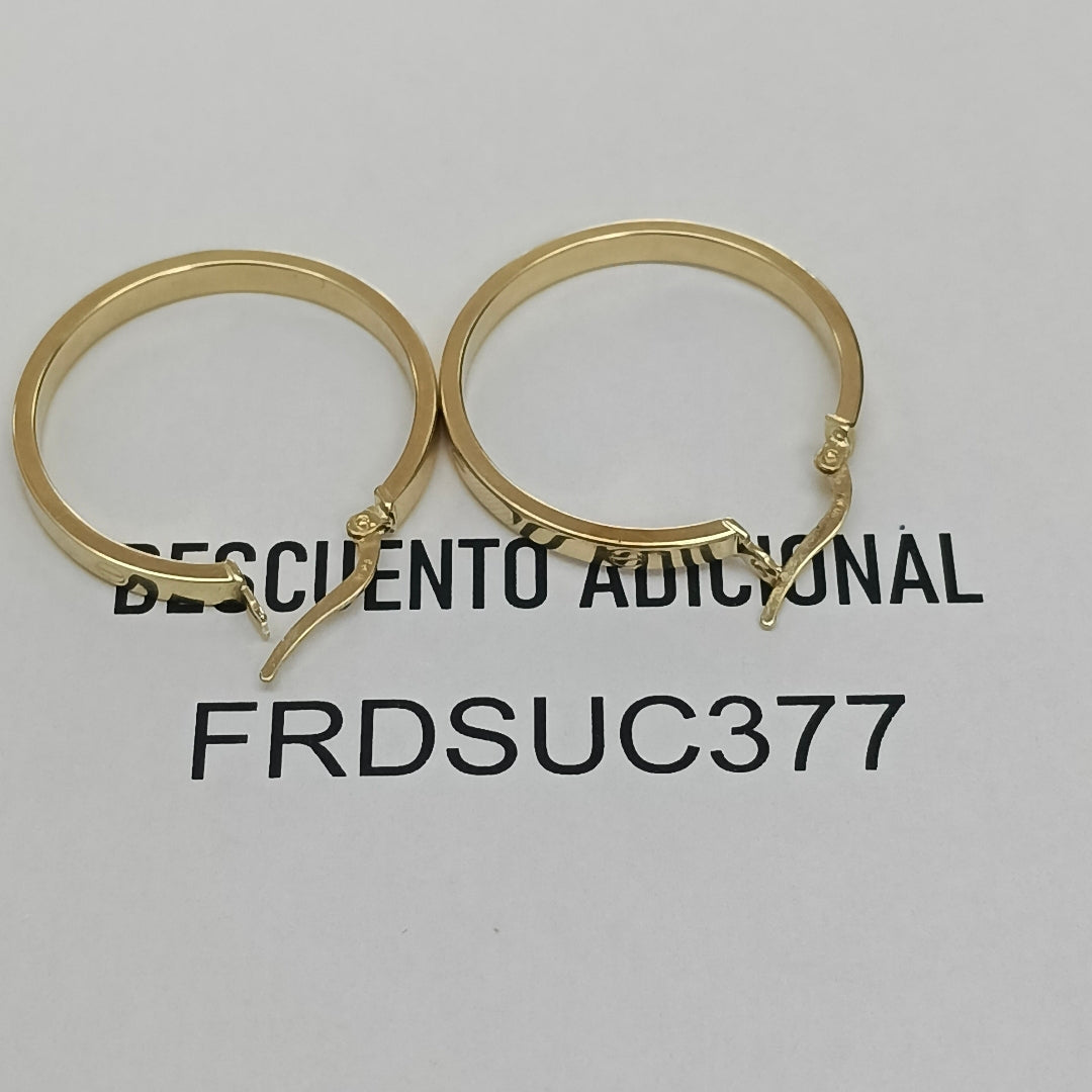 ARRACADAS PAR ORO 14 K 2.7 GRMS (SEMINUEVO)