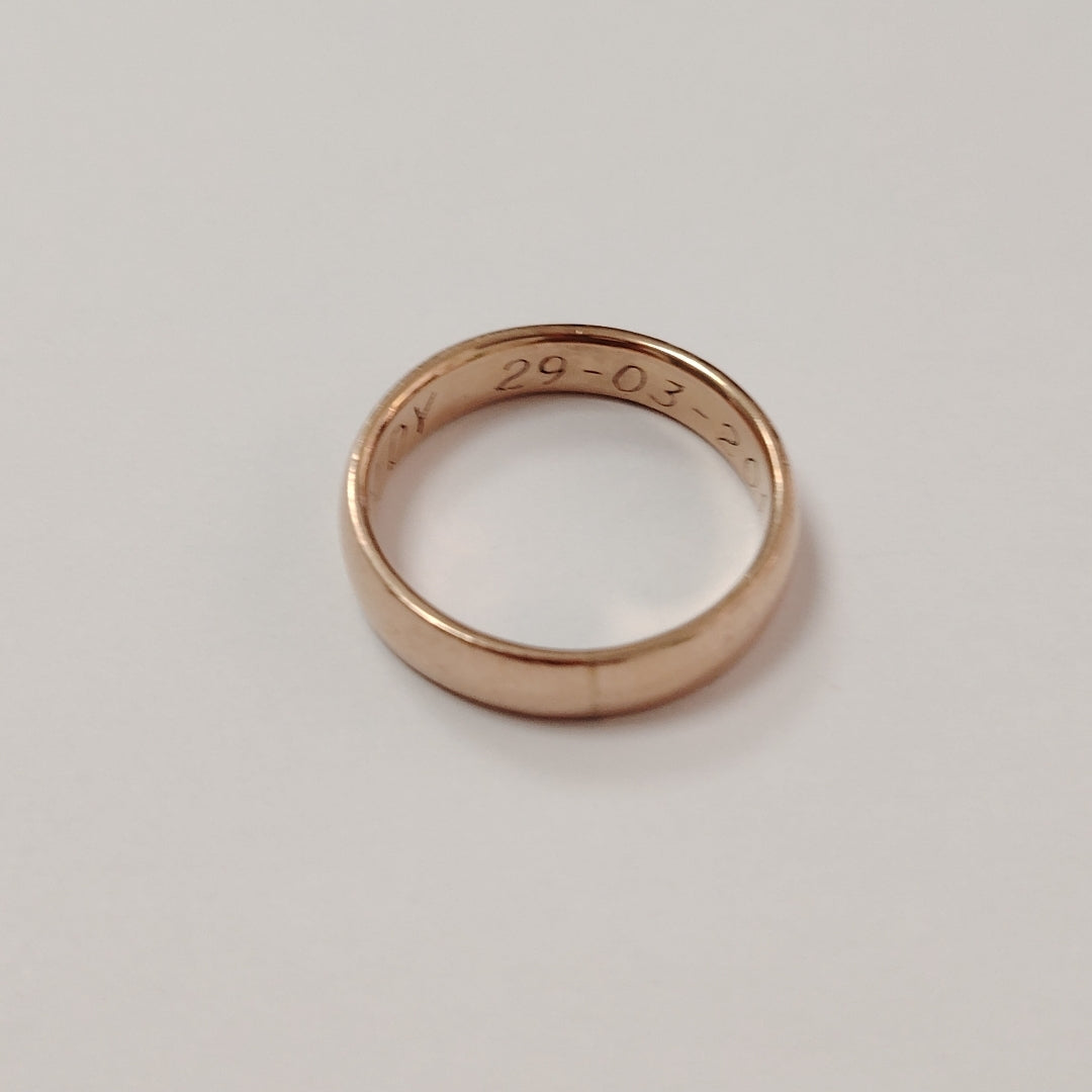 ARGOLLA ORO 14 K 3.7 GRMS (SEMINUEVO)