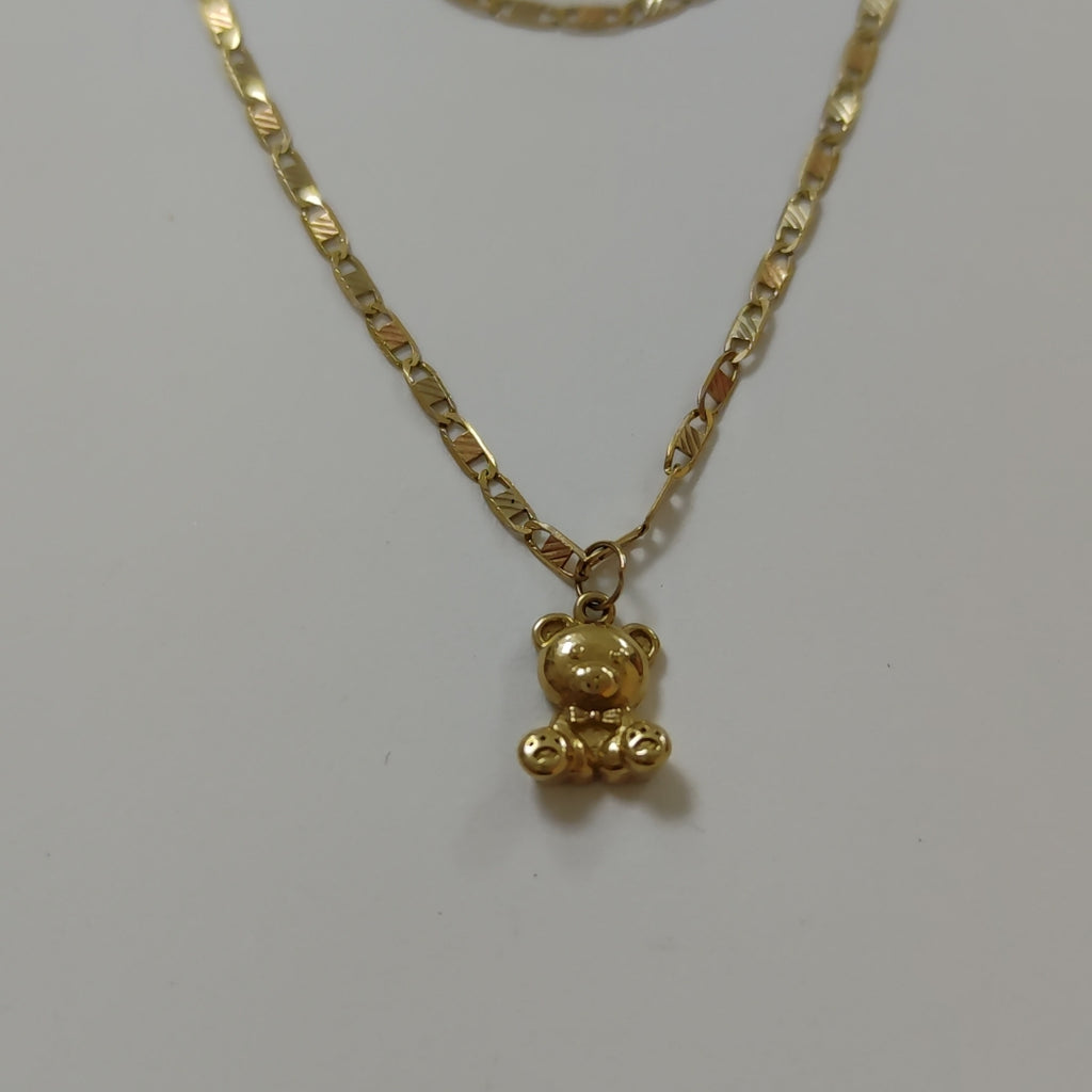 CADENA, DIJE ORO 14 K 3 GRMS (SEMINUEVO)