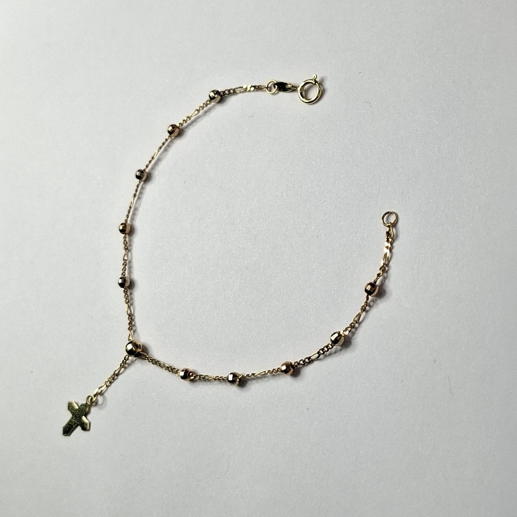 PULSERA ORO, ORO COMBINADO 14 K 1.9 GRMS (SEMINUEVO)