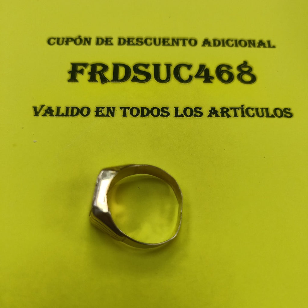 ANILLO ORO COMBINADO 14 K 6,50 GRMS (SEMINUEVO)