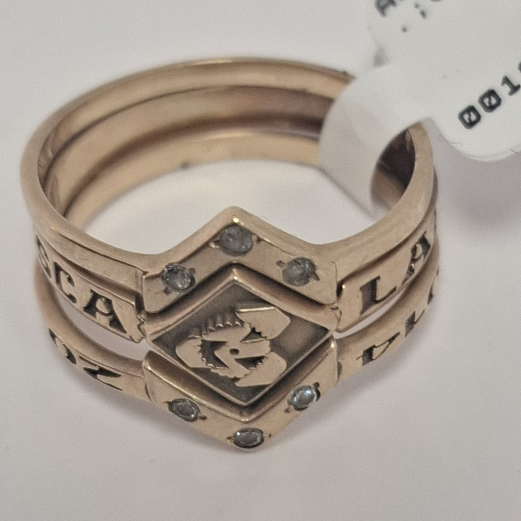 ANILLO DE GRADUACIÓN ORO 10 K 4.6 GRMS (SEMINUEVO)