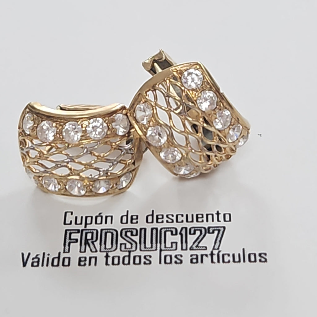 ARETES PAR ORO 10 K 4 GRMS (SEMINUEVO)