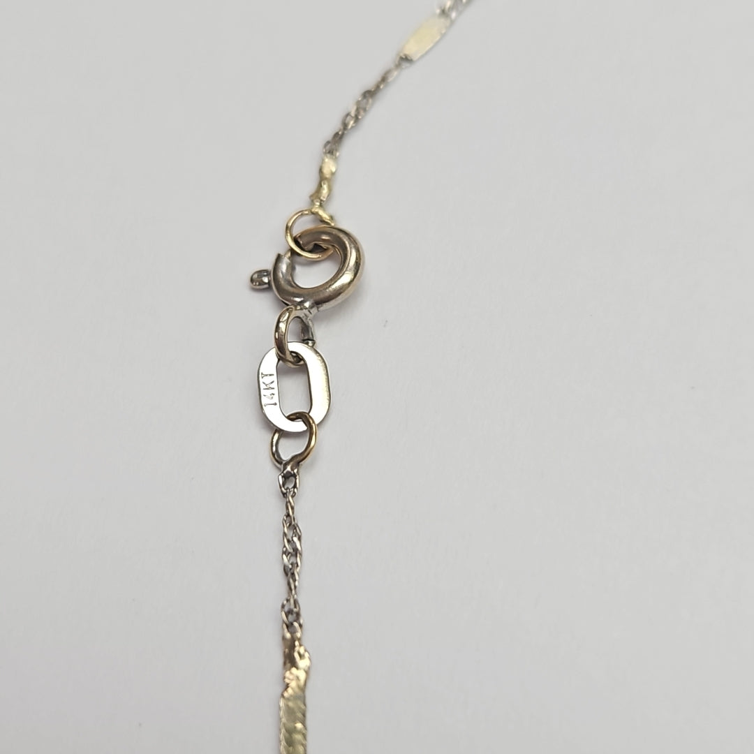 PULSERA ORO BLANCO 14 K 0,60 GRMS (SEMINUEVO)