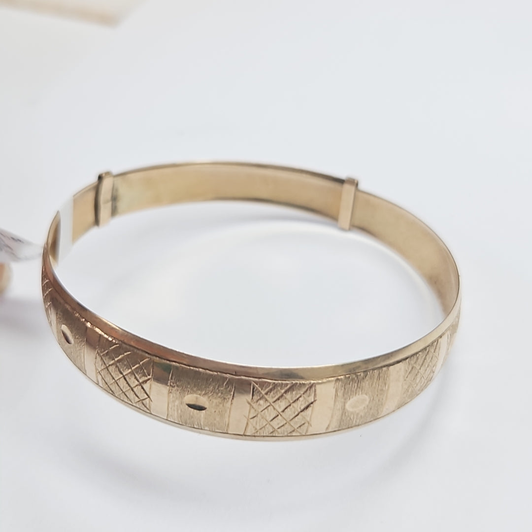 PULSERA RIGIDA ORO 10 K 7,50 GRMS (SEMINUEVO)