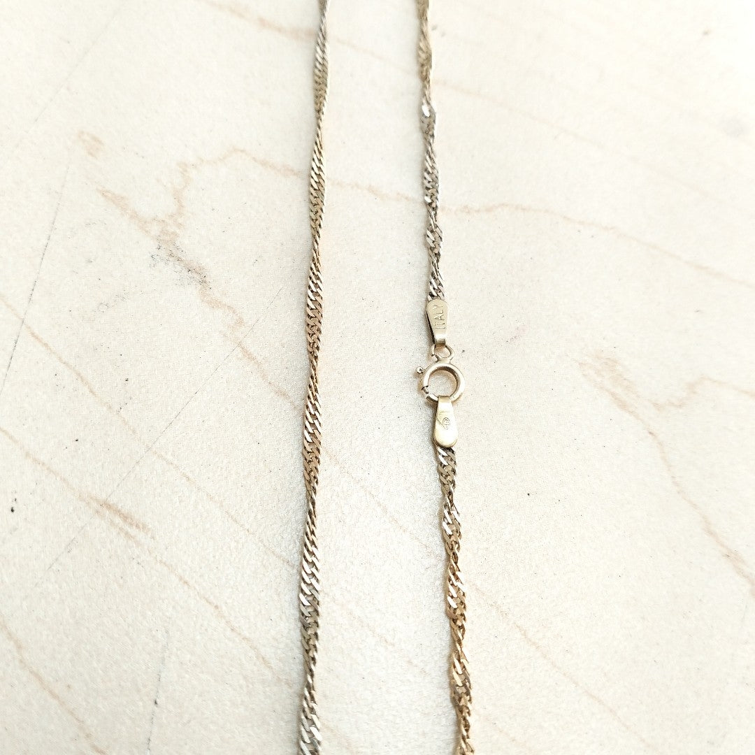 CADENA ORO COMBINADO 14 K 4.3 GRMS (SEMINUEVO)