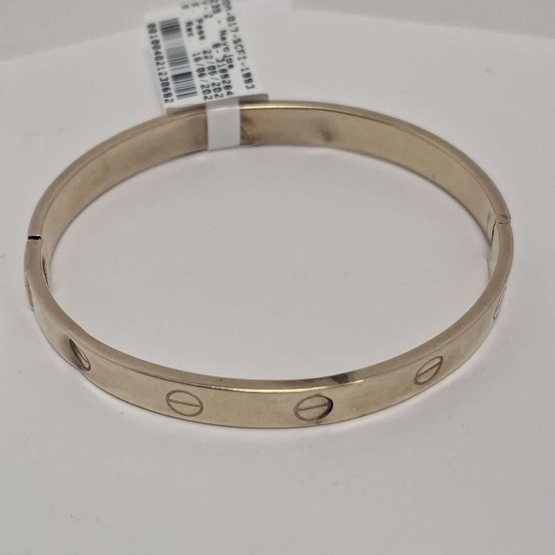 PULSERA RIGIDA ORO 10 K 7.6 GRMS (SEMINUEVO)
