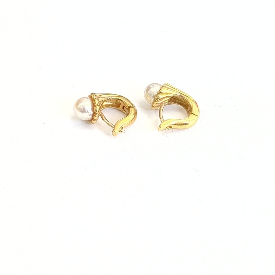 ARETES PAR ORO 18 K 10,50 GRMS (SEMINUEVO)