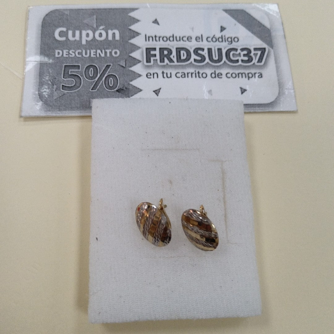 ARETES PAR ORO 10 K 1.8 GRMS (SEMINUEVO)
