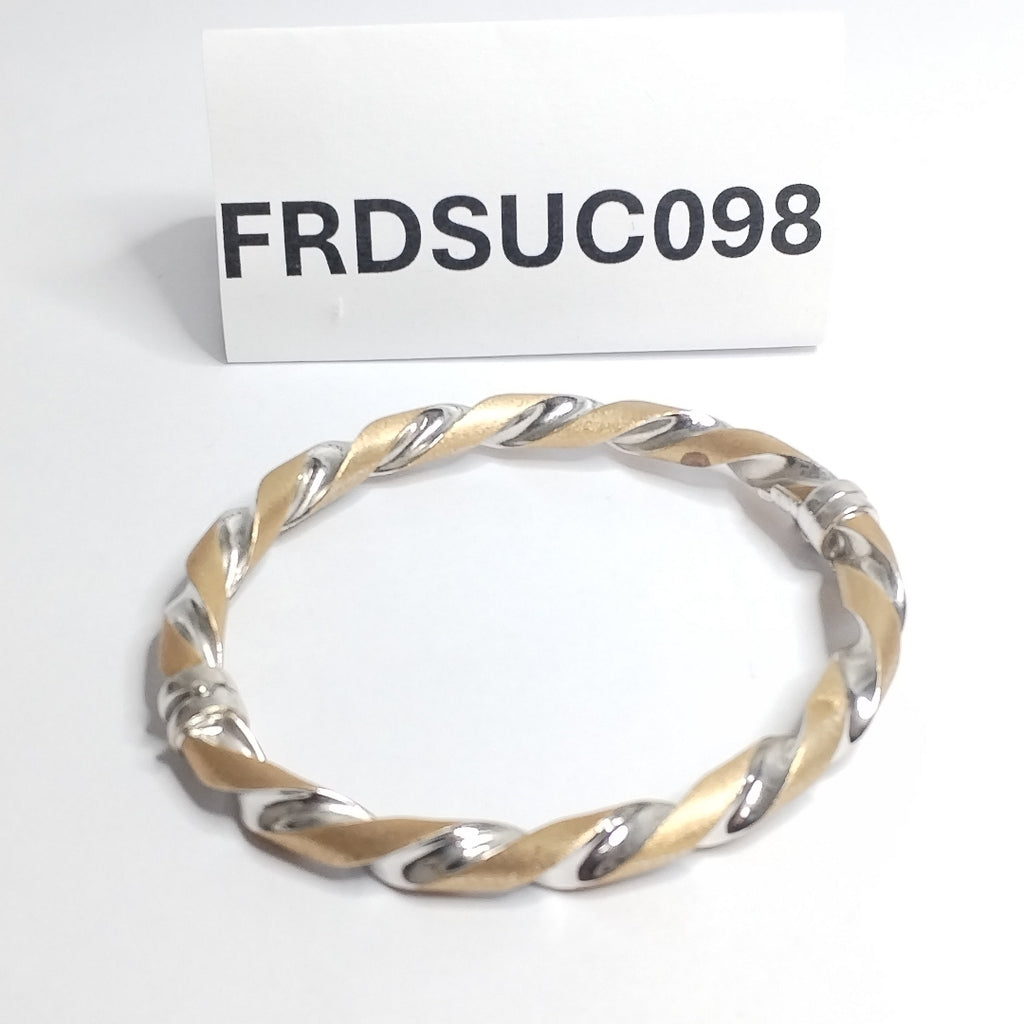 PULSERA RIGIDA ORO, ORO COMBINADO 14 K 12 GRMS (SEMINUEVO)