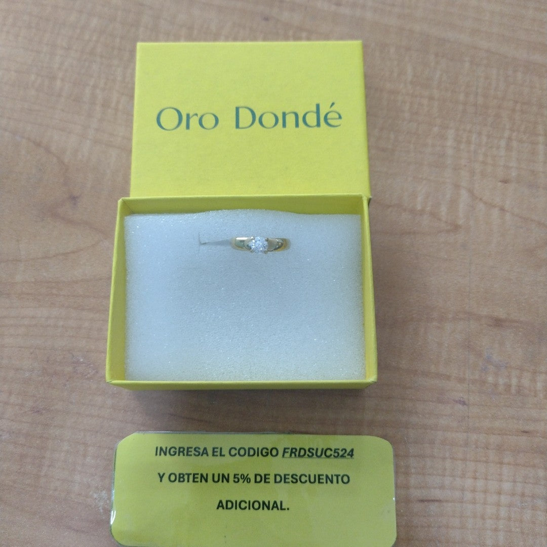 SOLITARIO ORO 14 K 2,50 GRMS (SEMINUEVO)